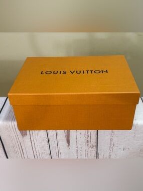 Louis Vuitton Orange Presentation Box with Black Logo